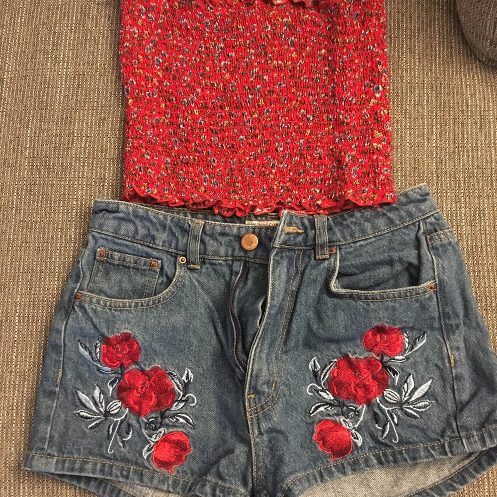 High waisted shorts